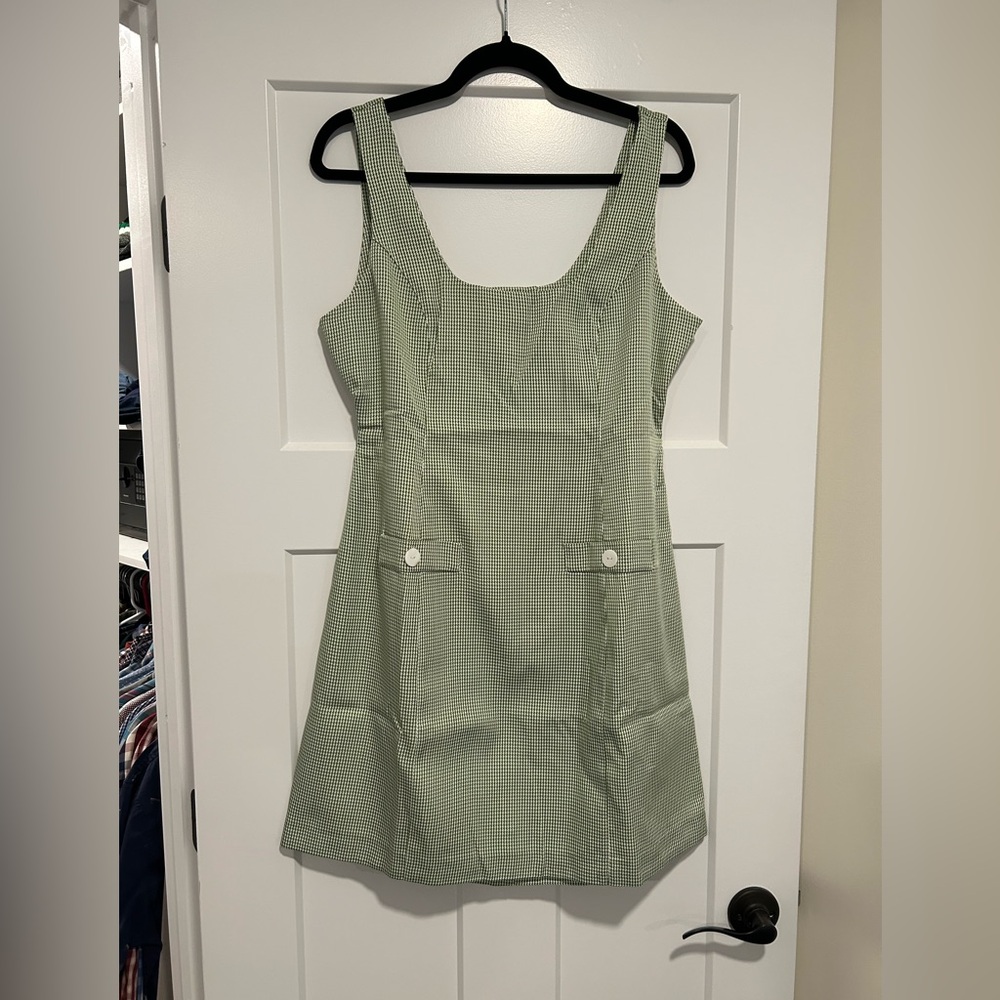 MINKPINK Marni Mini Shift Dress Green